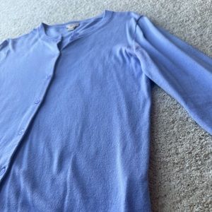 J. Crew women’s small periwinkle button up sweater